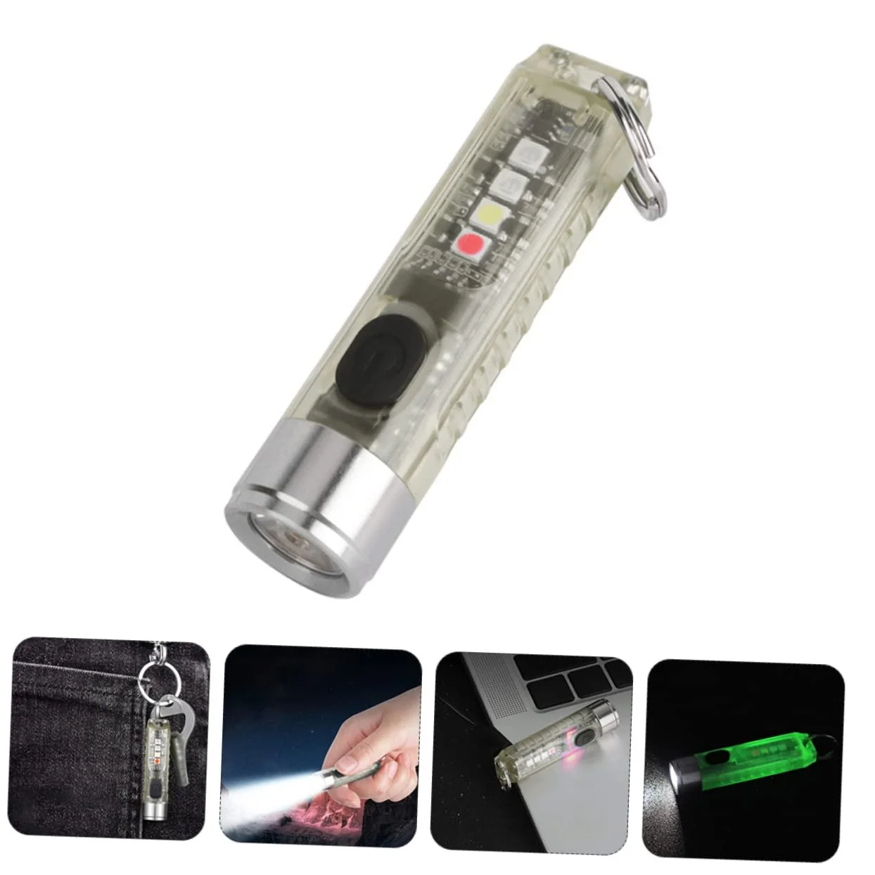 Ліхтар HOMSFOU Led Маленький USB Акумуляторний Брелок Підвісний Портативний Інструмент для Освітлення для Кемпінгу, фото №8 Ліхтар HOMSFOU Led Маленький USB Акумуляторний Брелок Підвісний Портативний Інструмент для Освітлення для Кемпінгу, фото №8