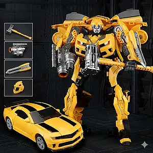 Трансформер автобот Бамблби Bumblebee машинка робот 23 см synthetic.ua - Фото 1