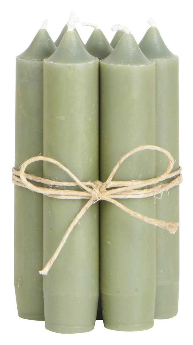 Свічки IB Laursen Small Оливковий Зелений Набір з 8, фото №1