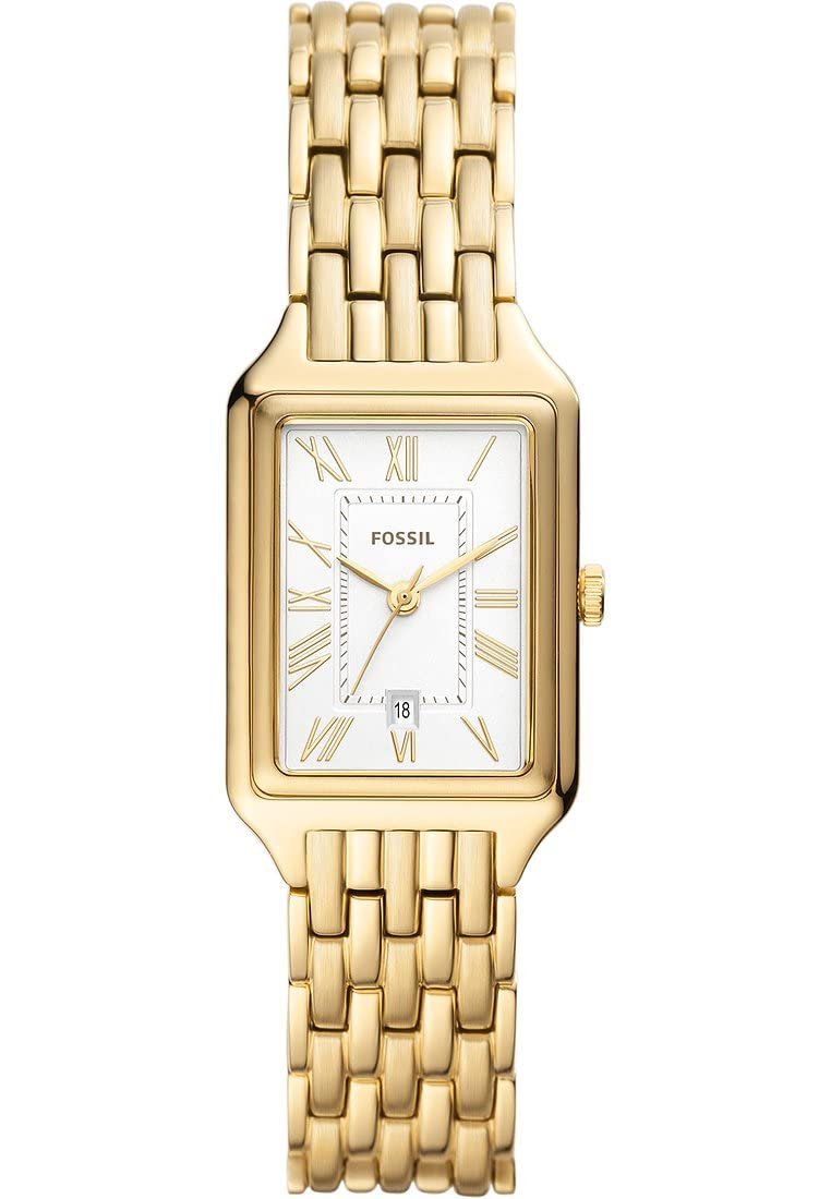 Женские Кварцевые Часы Fossil Raquel 23 мм, Золотистый/Белый, фото №1 Женские Кварцевые Часы Fossil Raquel 23 мм, Золотистый/Белый, фото №1