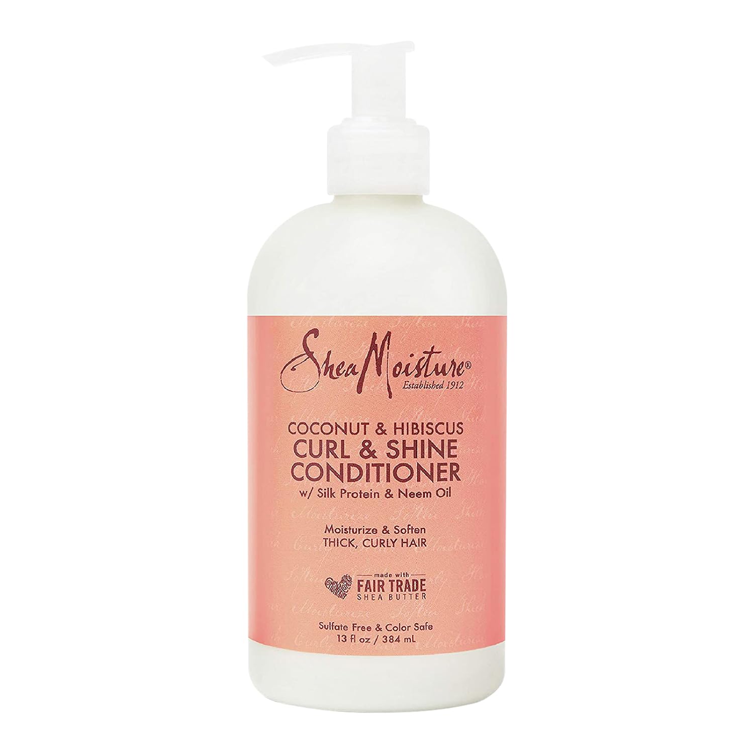 Кондиционер Shea Moisture Coconut Hibiscus Curl Shine для кудрей Унисекс 13 унций, фото №1
