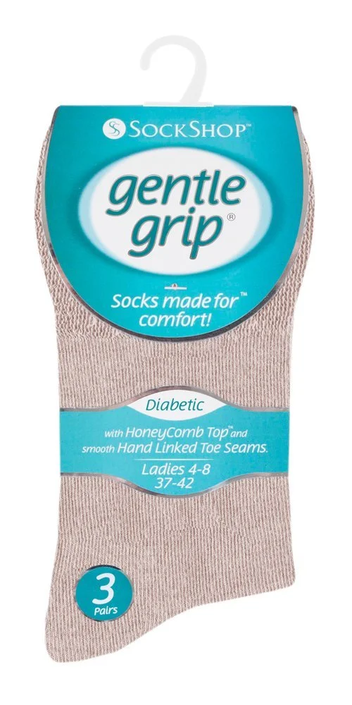 Шкарпетки Gentle Grip Без гумки та швів, без тиску, з мереживом, для жінок, для діабетиків, розмір 37-42 EU, 6 пар, фото №2 Шкарпетки Gentle Grip Без гумки та швів, без тиску, з мереживом, для жінок, для діабетиків, розмір 37-42 EU, 6 пар, фото №2