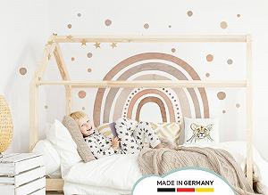 Наклейка на стену Little Deco DL5006 M Радуга с точками Коричневый synthetic.ua - Фото 1