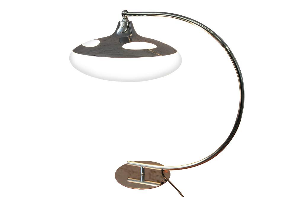 Настільна лампа Luna Logo Design Art Deco Хром, фото №9