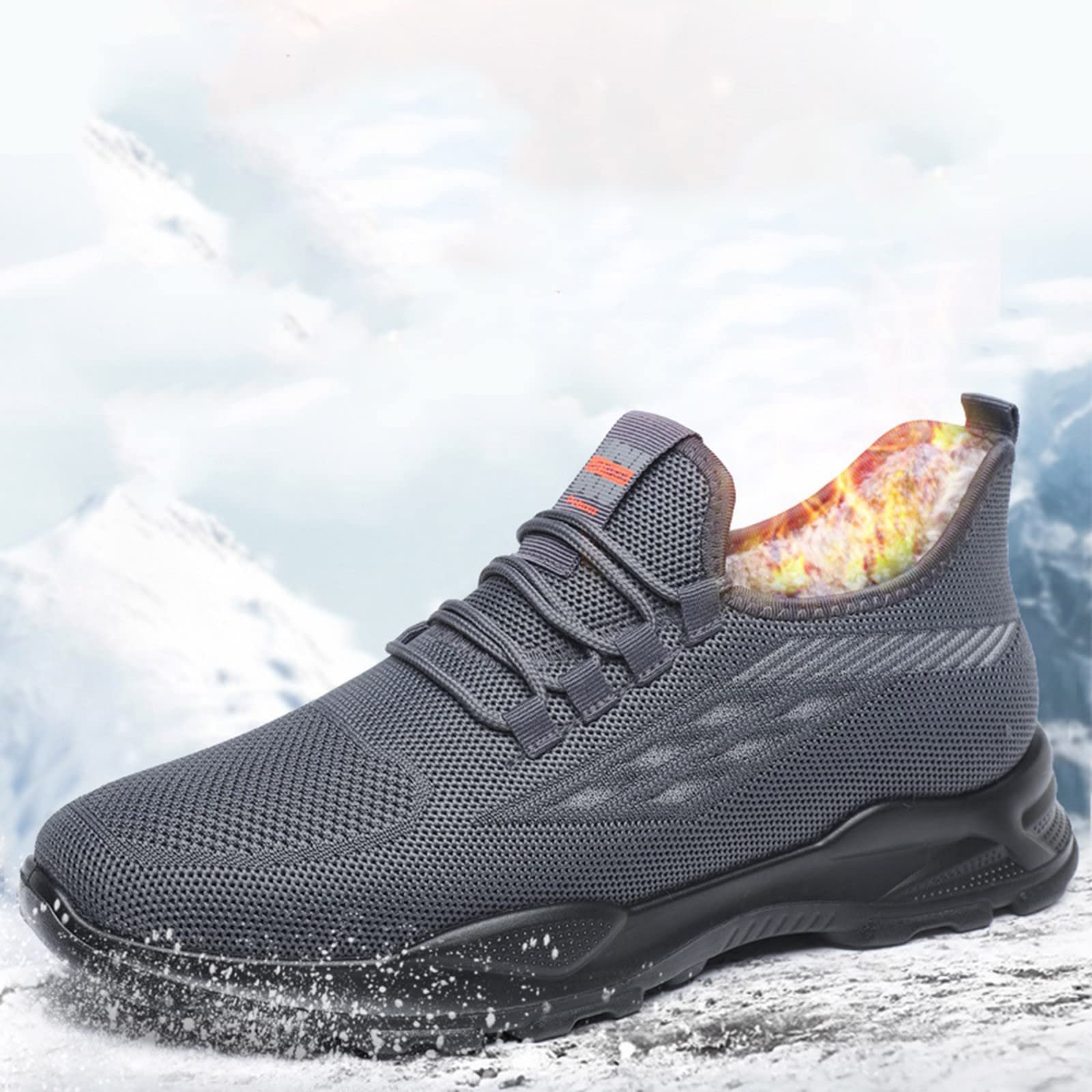 Чоловічі черевики MMOOVV Sport Бавовна Осінь-Зима Комфорт Теплий Плоский дизайн, фото №7