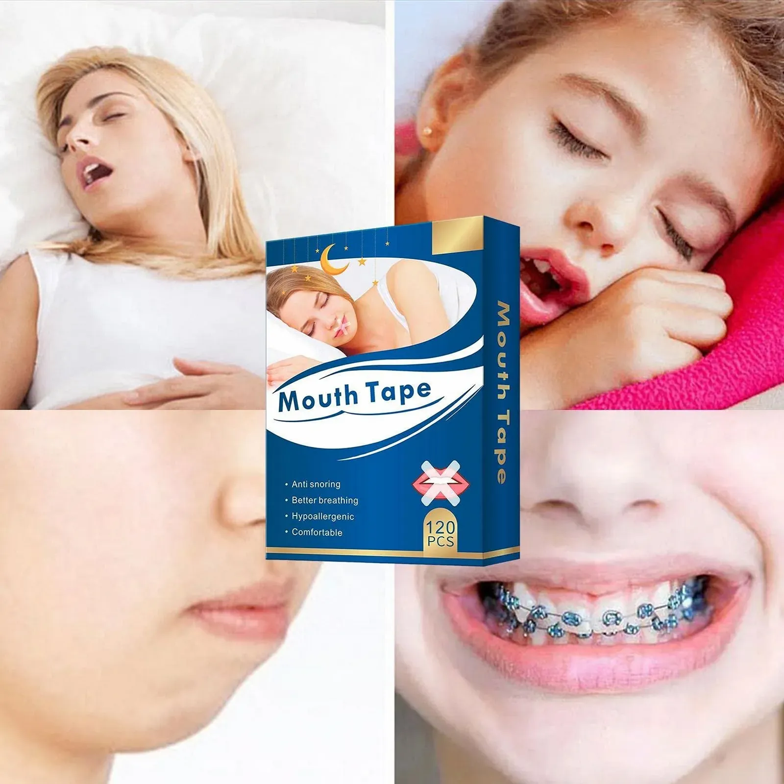 Смужки для рота проти хропіння, для сну. М'які, фото №2
