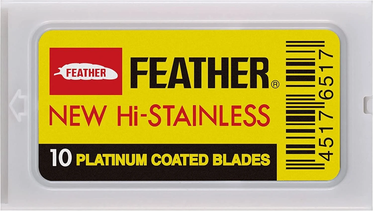 Лезвия для бритвы Feather New Hi-Stainless Double Edge 10 шт., фото №7 Лезвия для бритвы Feather New Hi-Stainless Double Edge 10 шт., фото №7
