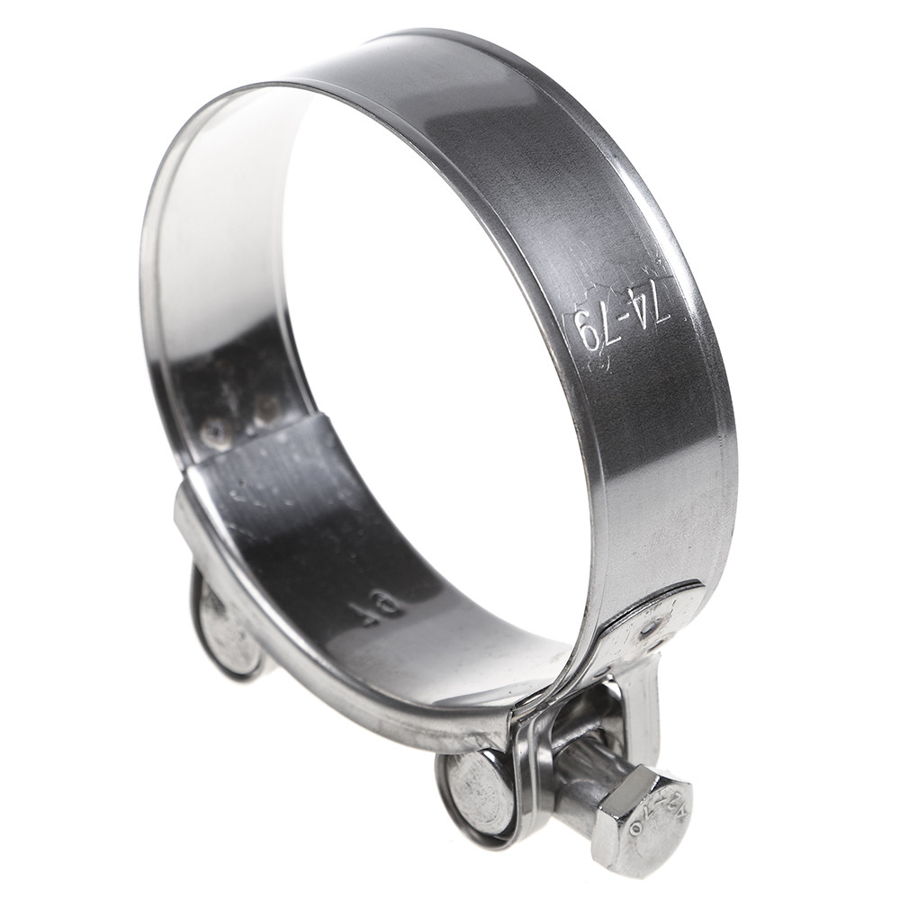 Хомут силовой 74-79мм M8 НЕРЖ сталь SL 11.7479, фото №1