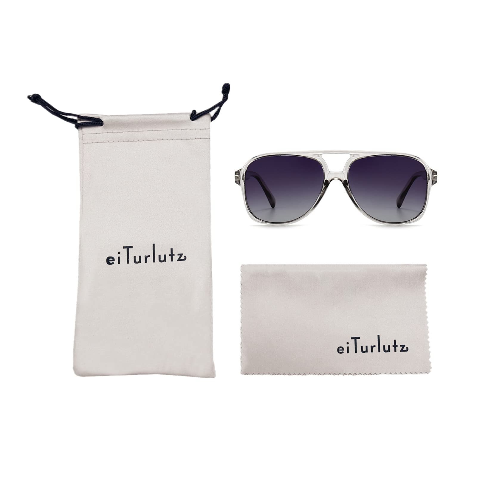 Сонцезахисні окуляри Класичні вінтажні eiTurlutz для чоловіків і жінок, UV400 захист, фото №4