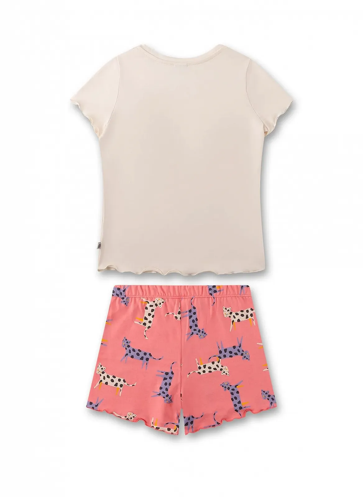 Піжама Sanetta для дівчат Коротка Бежевий, фото №2 Піжама Sanetta для дівчат Коротка Бежевий, фото №2