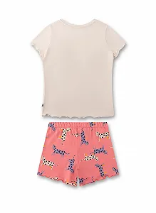 Пижама Sanetta для девочек Короткая Бежевый synthetic.ua - Фото 1