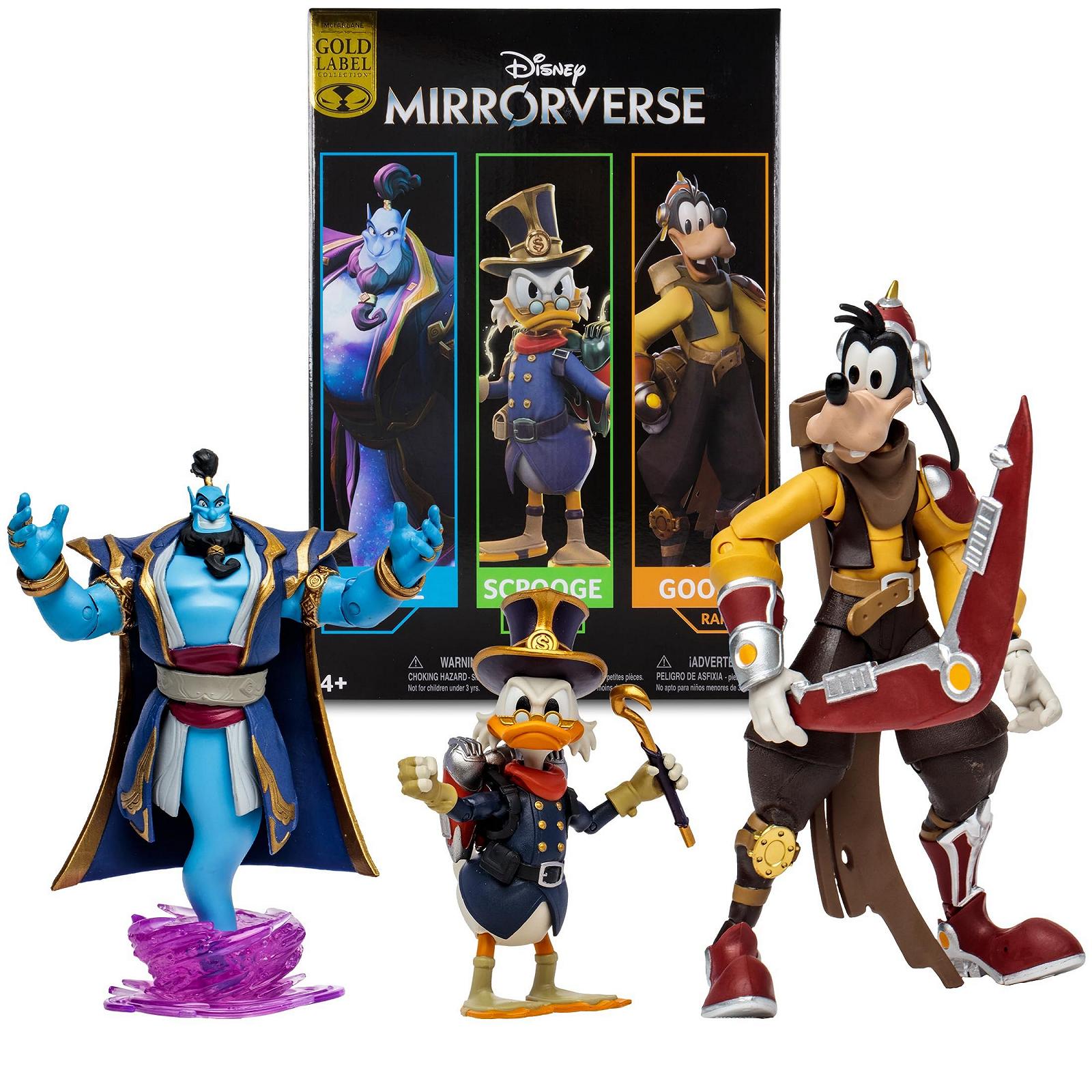 Фігурки Disney Mirrorverse Джин, Скрудж МакДак і Гуфі (Gold Label) 13-18 см, фото №1