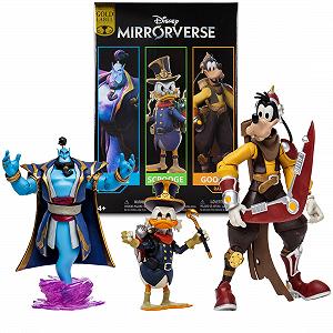 Фігурки Disney Mirrorverse Джин, Скрудж МакДак і Гуфі (Gold Label) 13-18 см - Фото 1