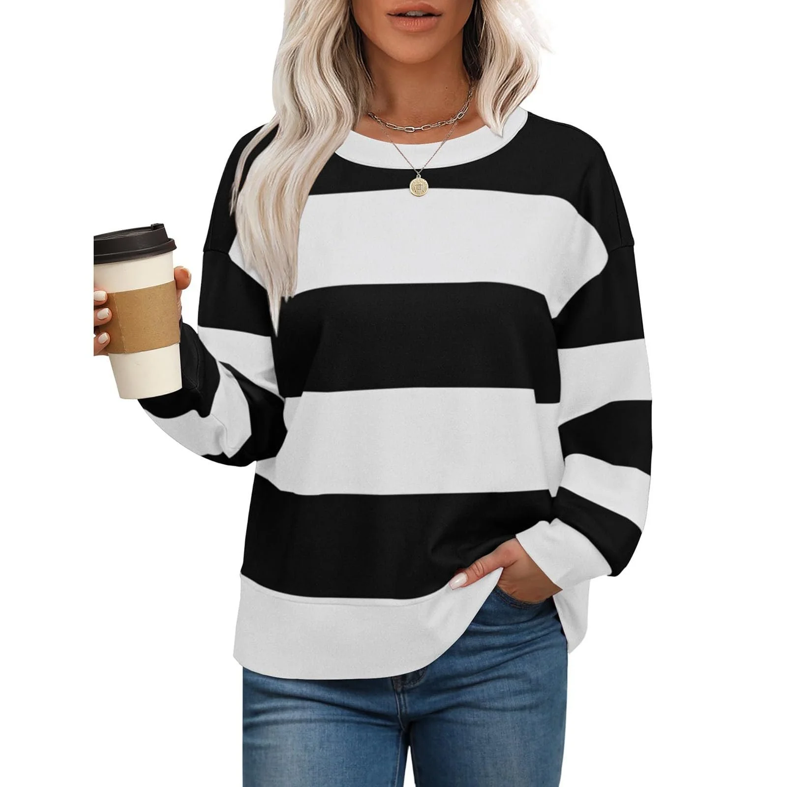 Різдвяний Светр Жіночий Смугастий, фото №3