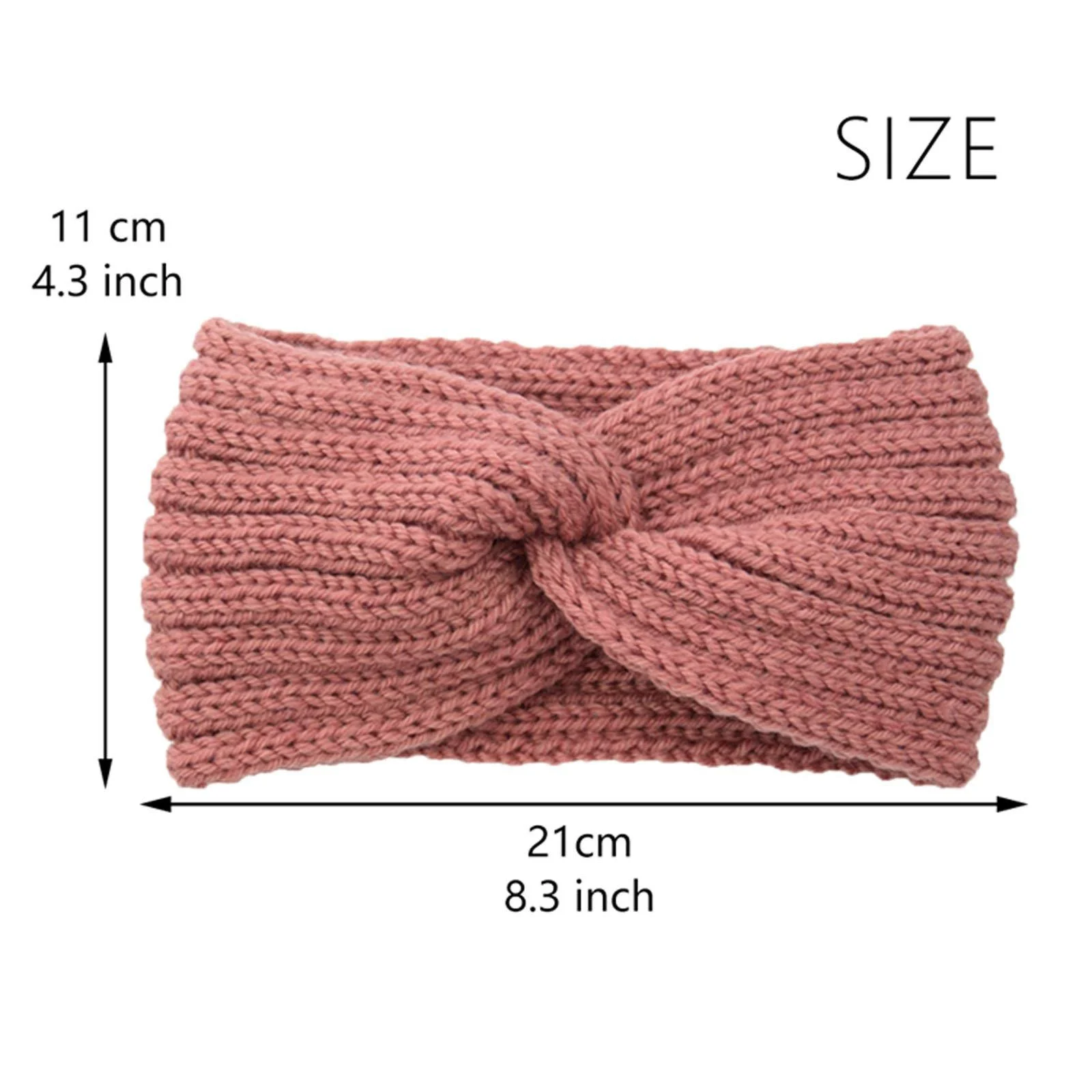 Пов'язка на голову в'язана зимова Жіноча, фото №5 Пов'язка на голову в'язана зимова Жіноча, фото №5