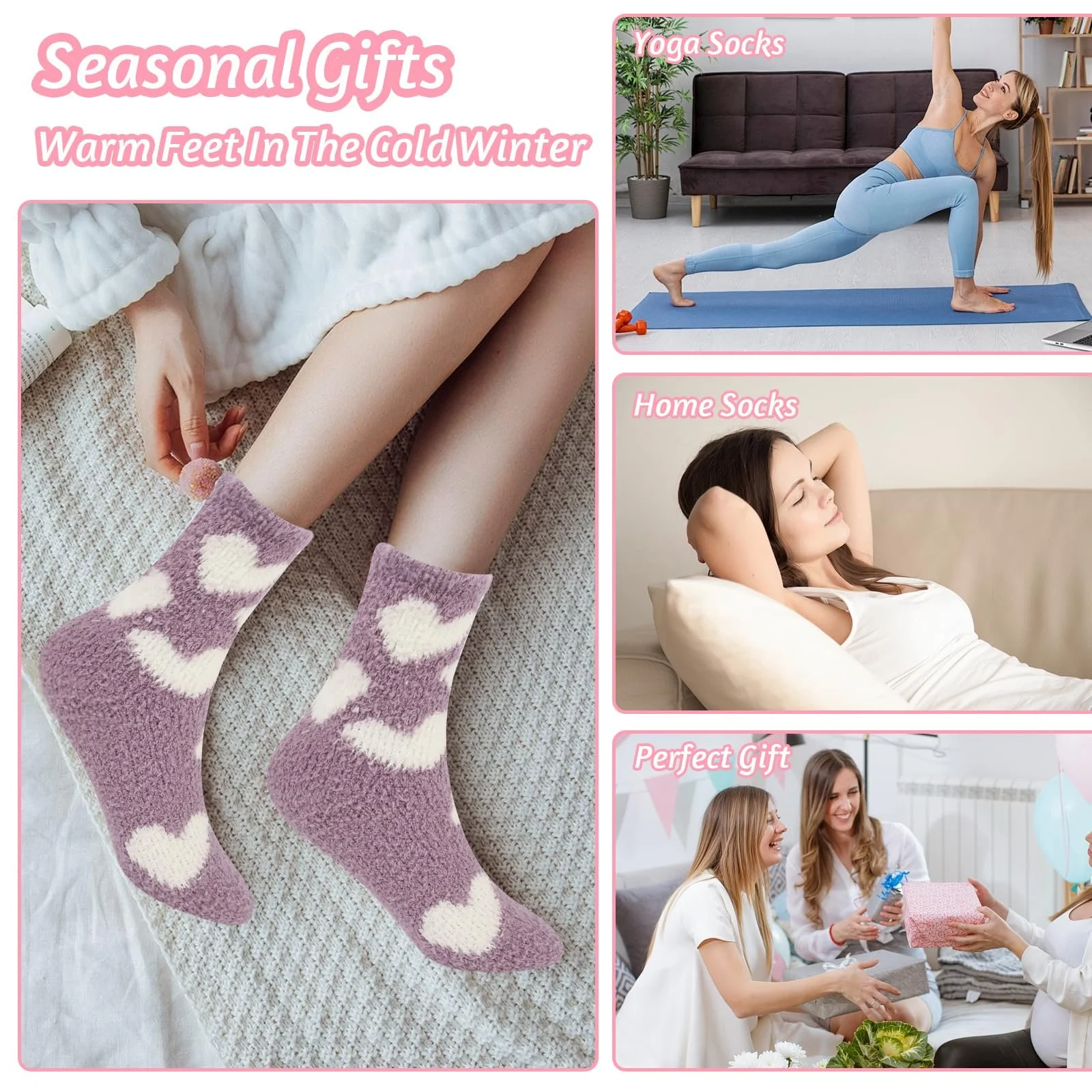 Пухнасті шкарпетки Жіночі 5 пар, фото №6 Пухнасті шкарпетки Жіночі 5 пар, фото №6