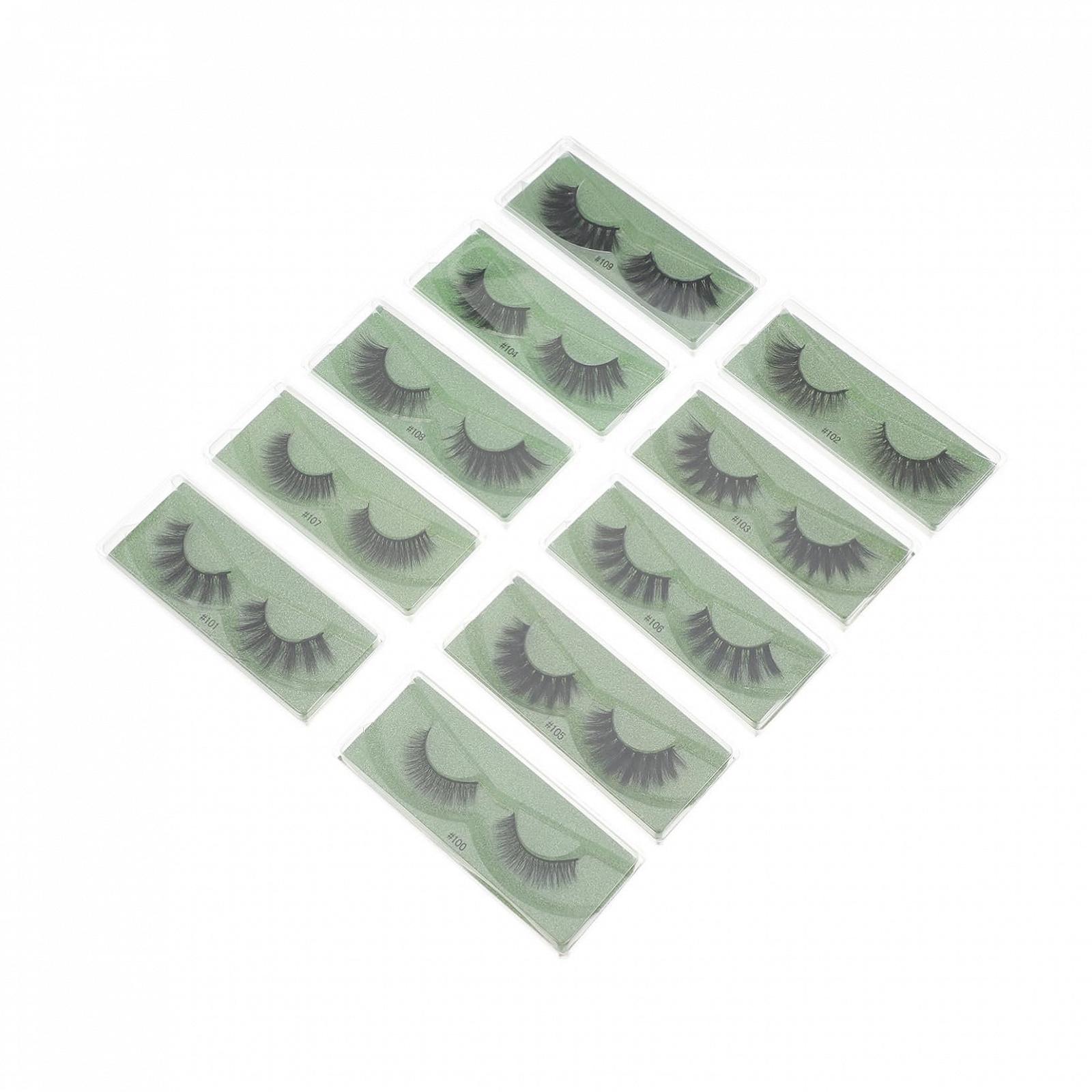 10 пар фальшиві вії Кучеряві Змішані, фото №1