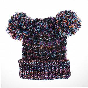 Вязаная шапка с помпоном CALLARON, теплая зимняя - Фото 1