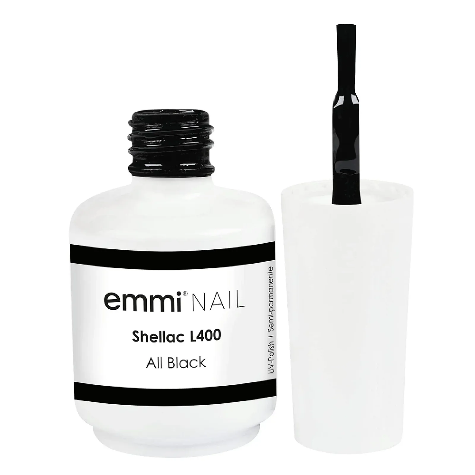 Гель-лак Emmi Nail Shellac I LED UV Лак для ногтей I L400 Черный 15 мл - All Black (Черный), фото №1 Гель-лак Emmi Nail Shellac I LED UV Лак для ногтей I L400 Черный 15 мл - All Black (Черный), фото №1