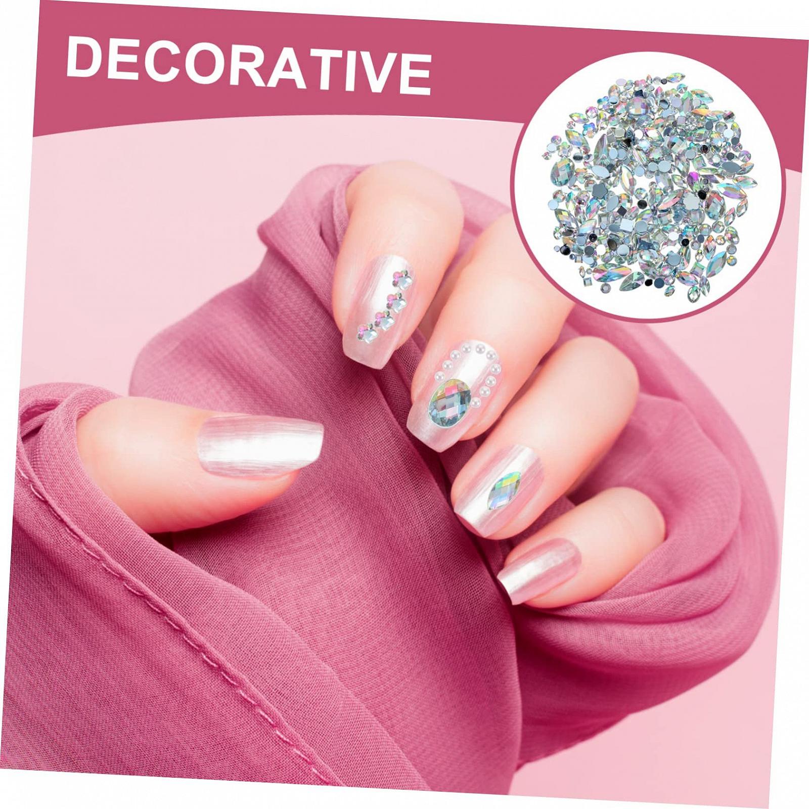Стразы Акриловые minkissy Плоские 300 шт Белый AB, фото №4