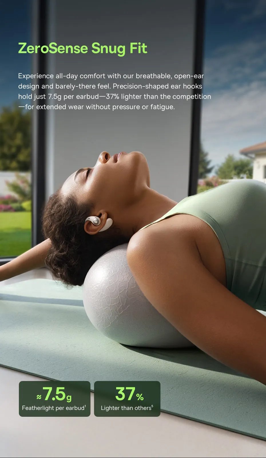 Навушники Baseus Eli Sport 2 Open-Ear True Wireless Earbuds Black, фото №12