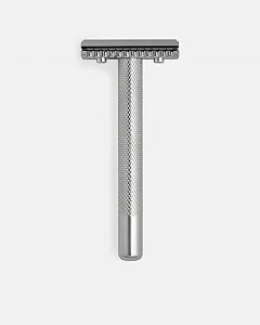 Т-образная бритва G&F Timor Unisex Stainless Steel Handle 90mm Open Comb Silver - Фото 1