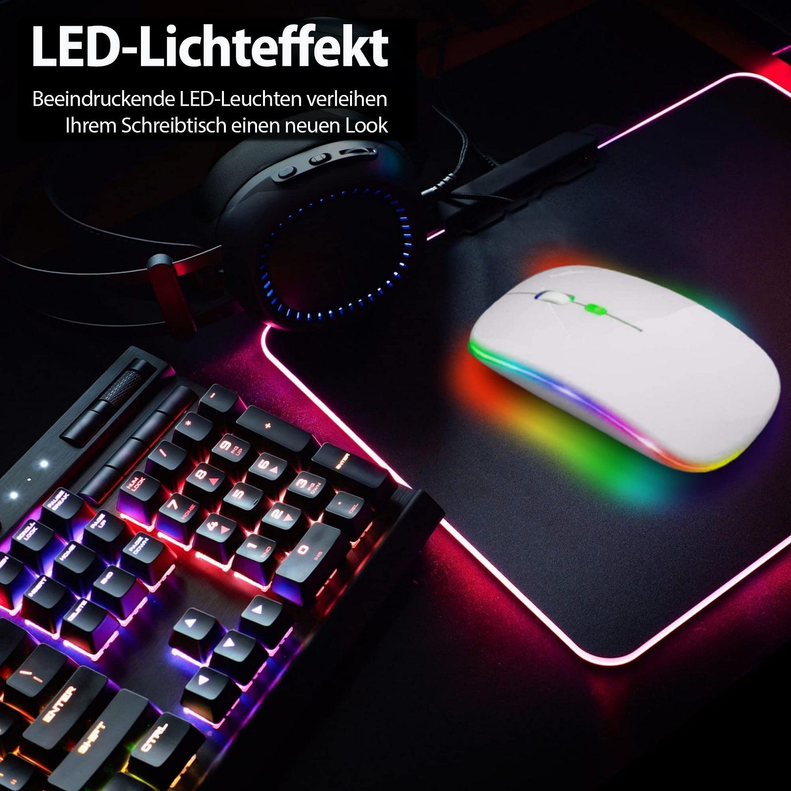 Мышь GLOBAL TECH Беспроводная Перезаряжаемая USB, 2.4G, Белая, фото №2