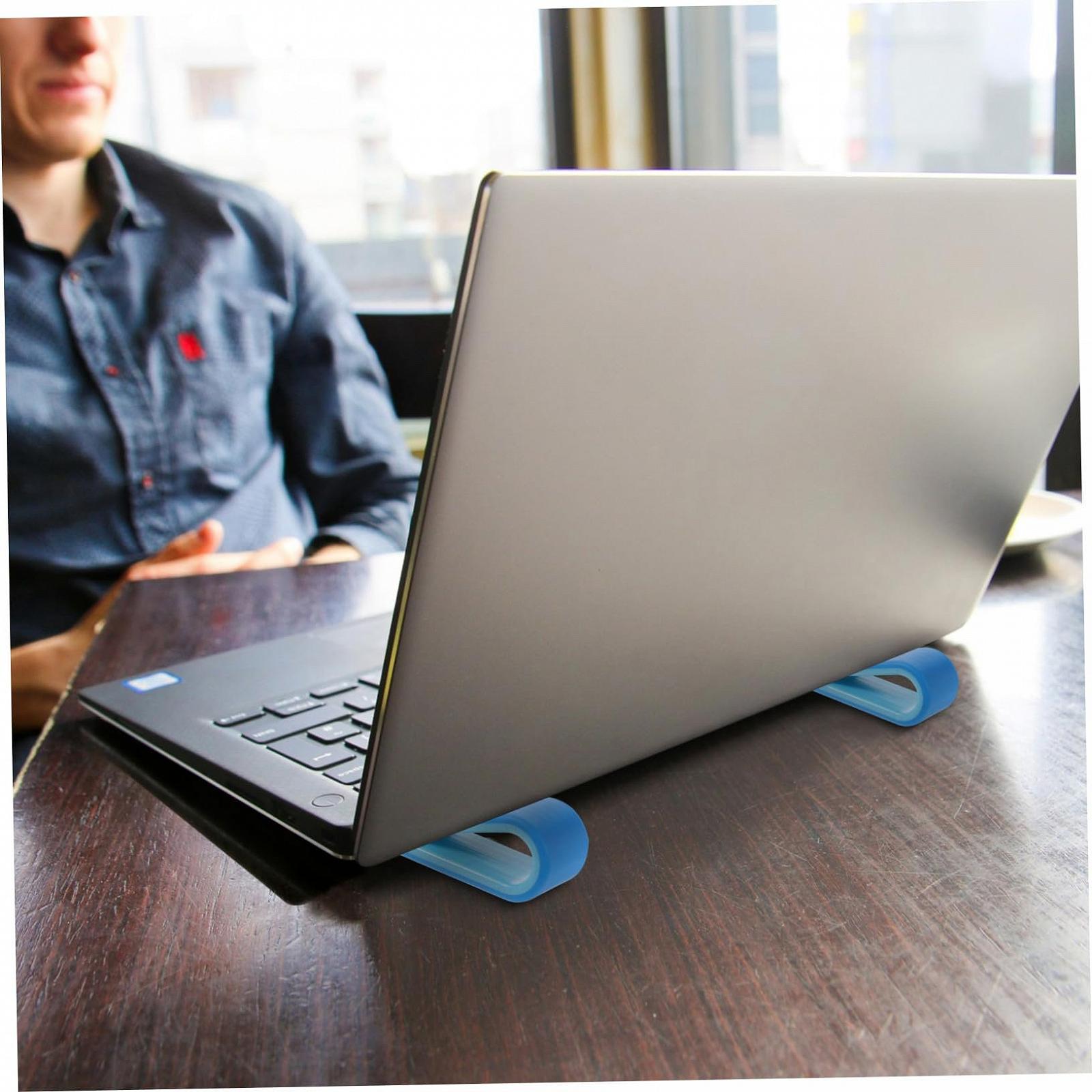 Підставка для ноутбука з міцного пластику, 4 шт., ергономічна, фото №3 Підставка для ноутбука з міцного пластику, 4 шт., ергономічна, фото №3