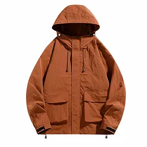 Вітрівка Бомбер SRZYMJ Чоловіча з капюшоном Чорна - Фото 1