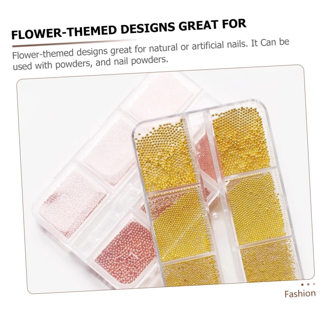 Набір прикрас для нігтів (8 коробок) Healeved, сталеві перлини для манікюру, фото №9