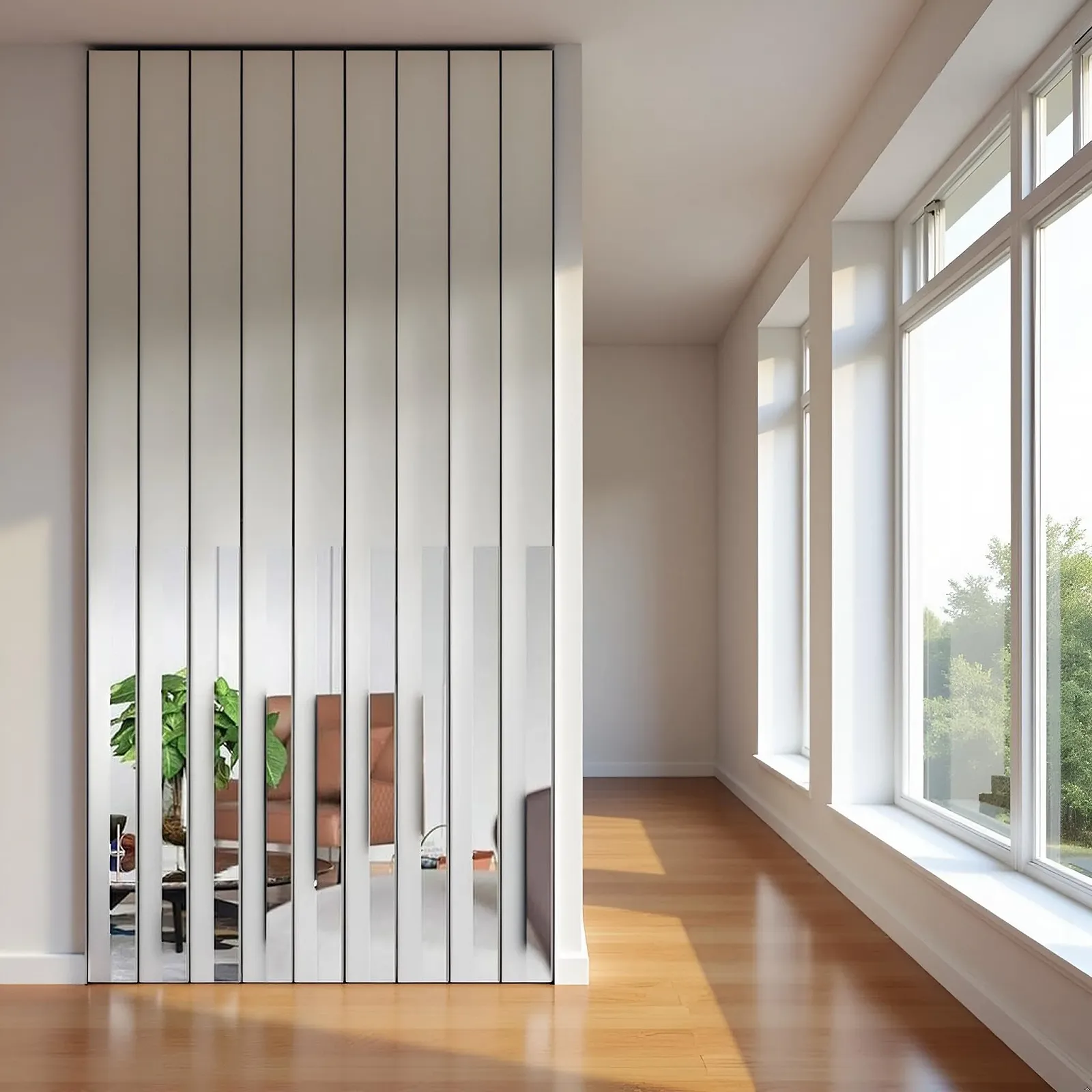 Дзеркальні наклейки на стіну Striped Design Самоклеючі Акрилові 10 шт., фото №3 Дзеркальні наклейки на стіну Striped Design Самоклеючі Акрилові 10 шт., фото №3