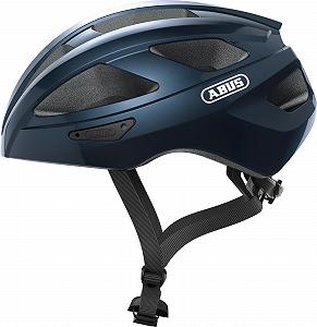 Шолом ABUS Macator Road Bike, спортивний, для початківців, унісекс, Shiny Blue (Midnight Blue), розмір L (58-62 см) - Фото 1