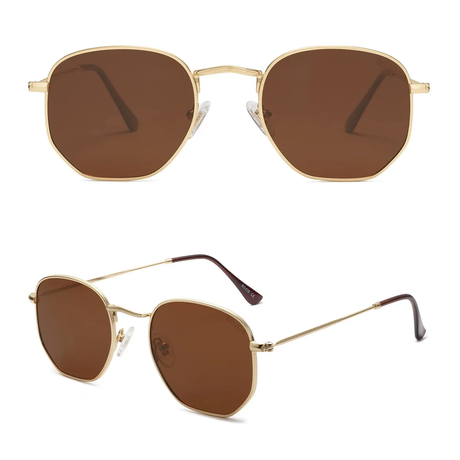 Сонцезахисні окуляри багатокутні Sojos Модні SJ1072, фото №2