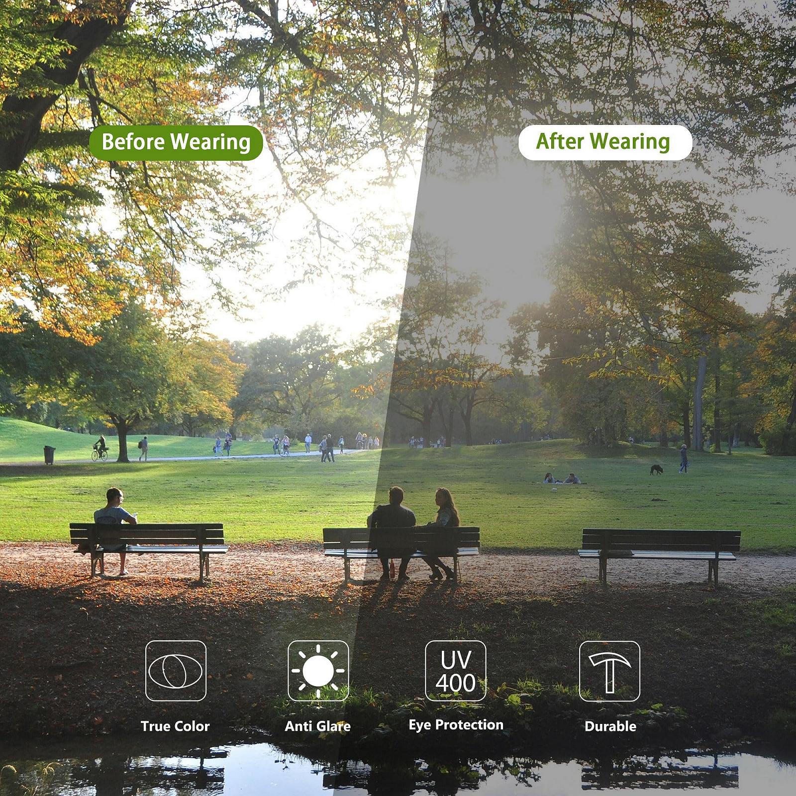 Сонцезахисні окуляри Retro COASION Прямокутні Vintage 70-х UV400 Захист Подвійна оправа, фото №5 Сонцезахисні окуляри Retro COASION Прямокутні Vintage 70-х UV400 Захист Подвійна оправа, фото №5