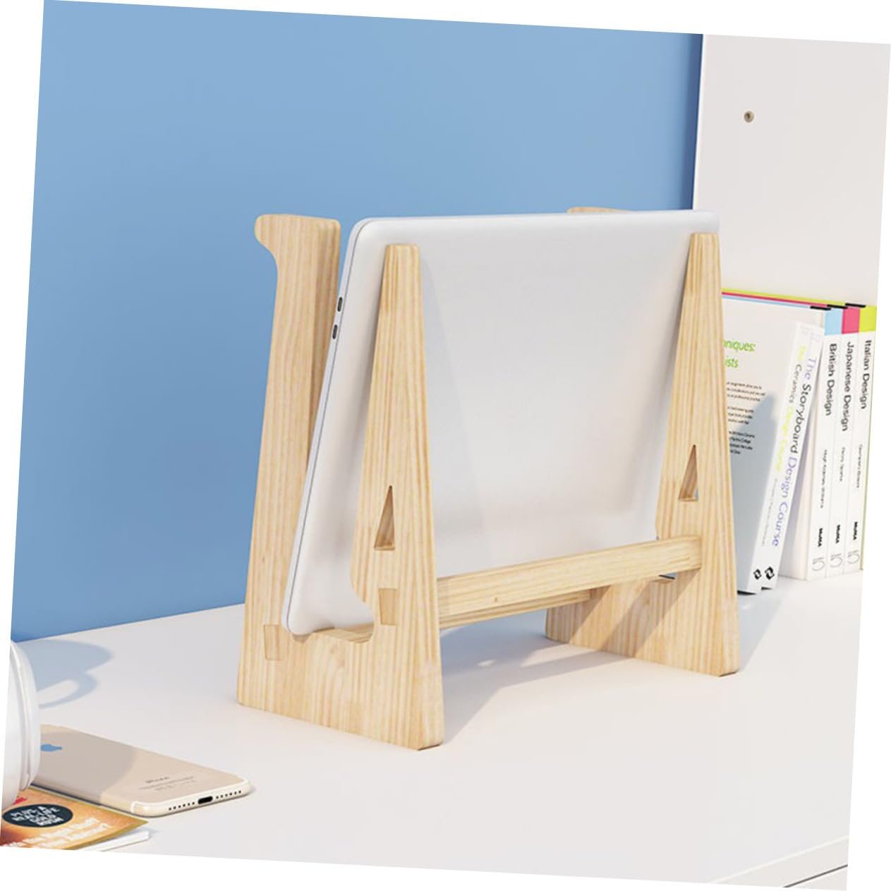 Подставка для ноутбука Homoyoyo Деревянная Эргономичная Приподнимающая Нескользящая Стабильная, фото №8