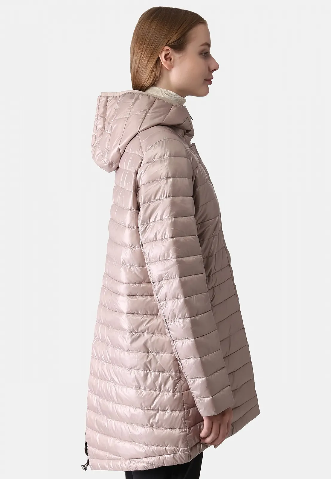 Легкое стеганое пальто с капюшоном для женщин ppep, фото №6