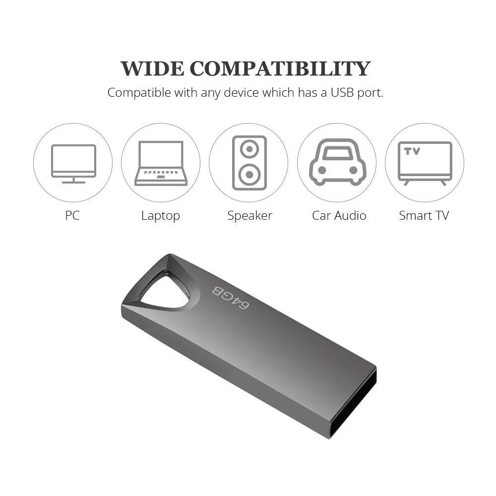 USB-накопичувач 64GB Slim Waterproof Сірий, фото №4