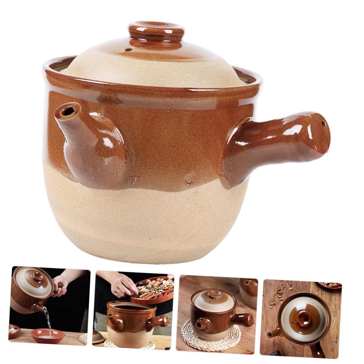 Горщик для запікання TOYANDONA керамічний традиційний китайський з носиком, фото №9 Горщик для запікання TOYANDONA керамічний традиційний китайський з носиком, фото №9