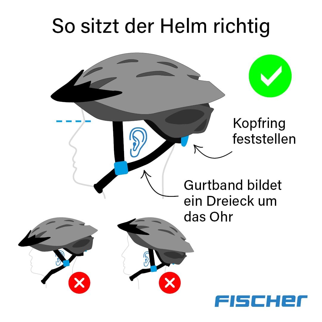 Шлем Велосипедный Fischer City Urban, размер S/M или L/XL, с внутренней кольцевой системой с подсветкой, разных цветов, фото №9
