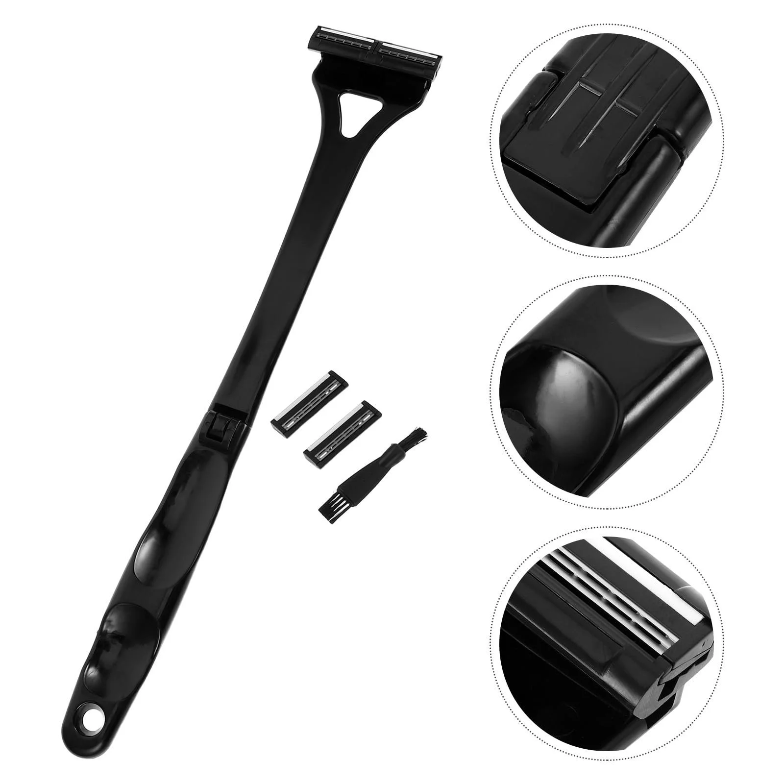 Бритва для спины и тела VICASKY Manual Body Hair Trimmer три лезвия черная, фото №8 Бритва для спины и тела VICASKY Manual Body Hair Trimmer три лезвия черная, фото №8