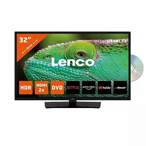 Купити Телевізор 32" Lenco DVL-3273BK / HD / 50 Гц / LCD / Smart TV / Wi-Fi / Bluetooth / T2 / DVD - Фото 1 Телевізор 32" Lenco DVL-3273BK / HD / 50 Гц / LCD / Smart TV / Wi-Fi / Bluetooth / T2 / DVD - Фото 1