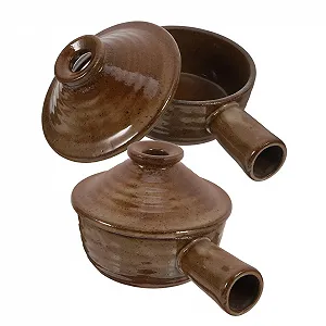 Набор кастрюль для микроволновой печи Amosfun Керамический С крышкой 2 шт. - Фото 1