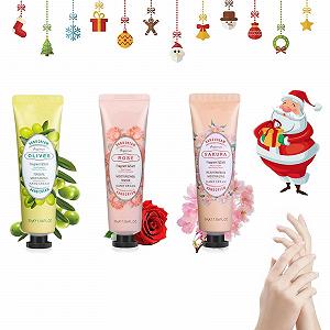 Набір Кремів для Рук Різдво, Міні Креми для Рук, Зволожуючий Крем для Рук, Ідеальний Подарунок, 3 шт - Фото 1