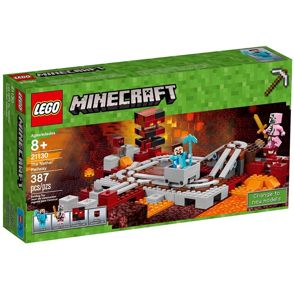 Набор LEGO Minecraft 21130 The Nether Railway Building, фото №1