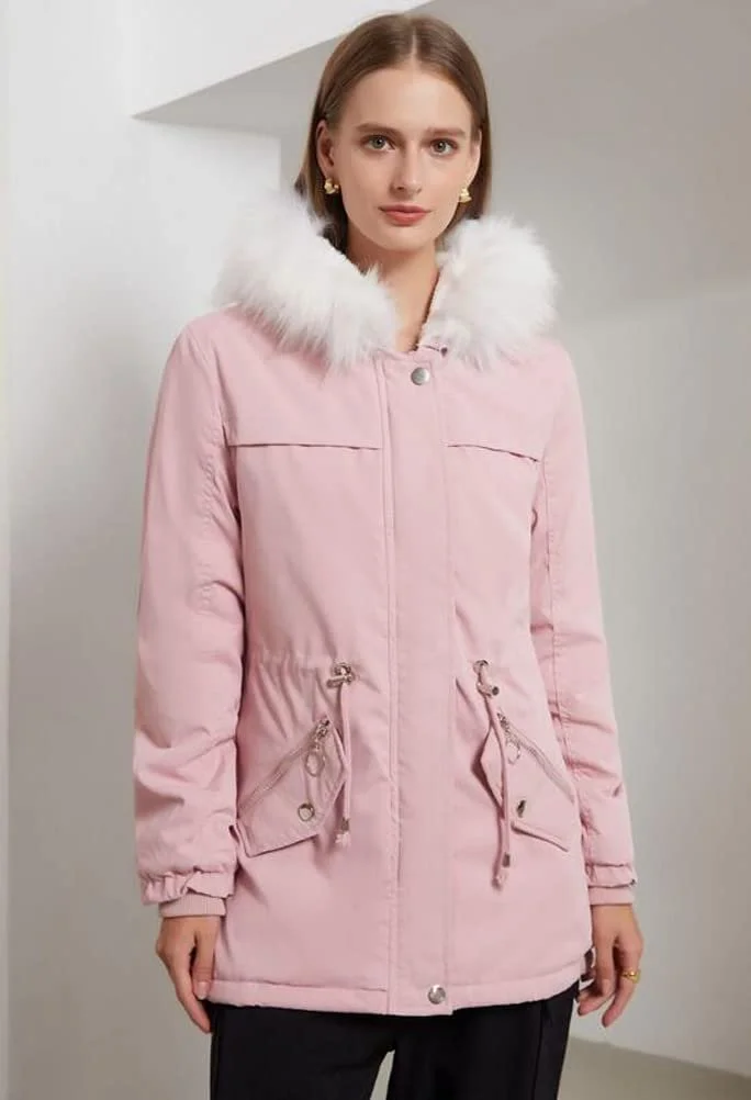 Жіноча парка Nemopter Середньої Довжини, стьобана, фото №3