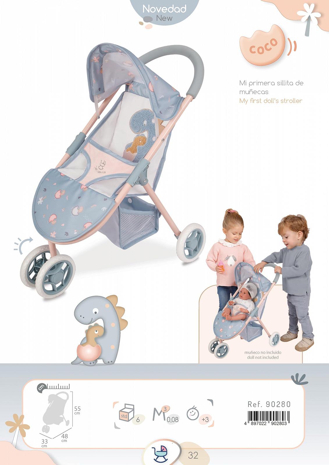 Коляска DeCuevas Coco 90280 для ляльки 2в1, фото №5