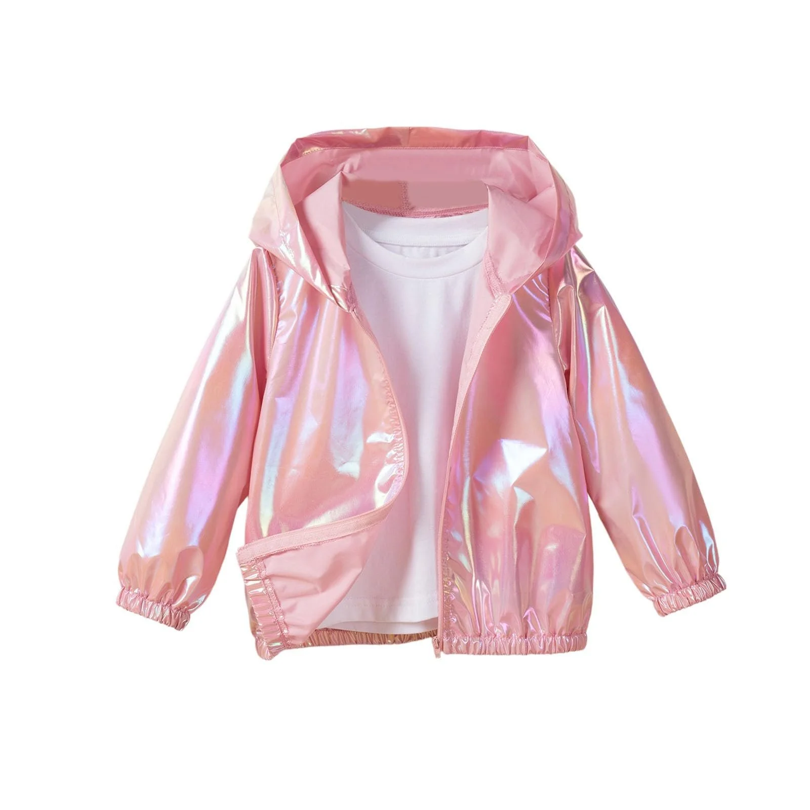 Куртка Детская Куртка для Девочки Толстовка с Капюшоном Детская Куртка с Капюшоном Мультяшный Принт Ветрозащитная Куртка Ветровка Переходная Куртка Весенняя Осенняя Верхняя одежда Софтшел, фото №1