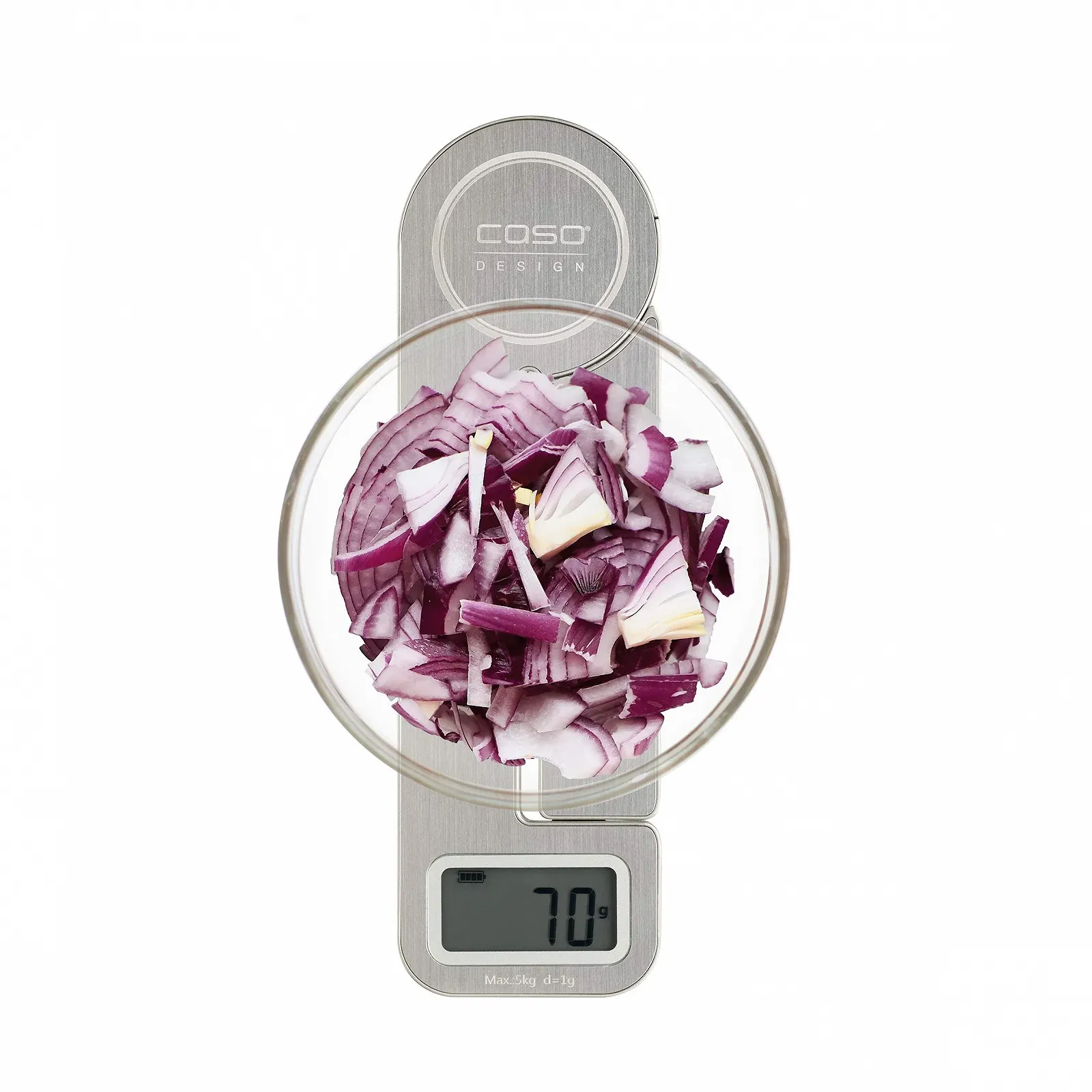 Цифрові кухонні ваги Caso Kitchen Ecostyle 3266 5 кг / 1 г кінетична енергія, фото №4