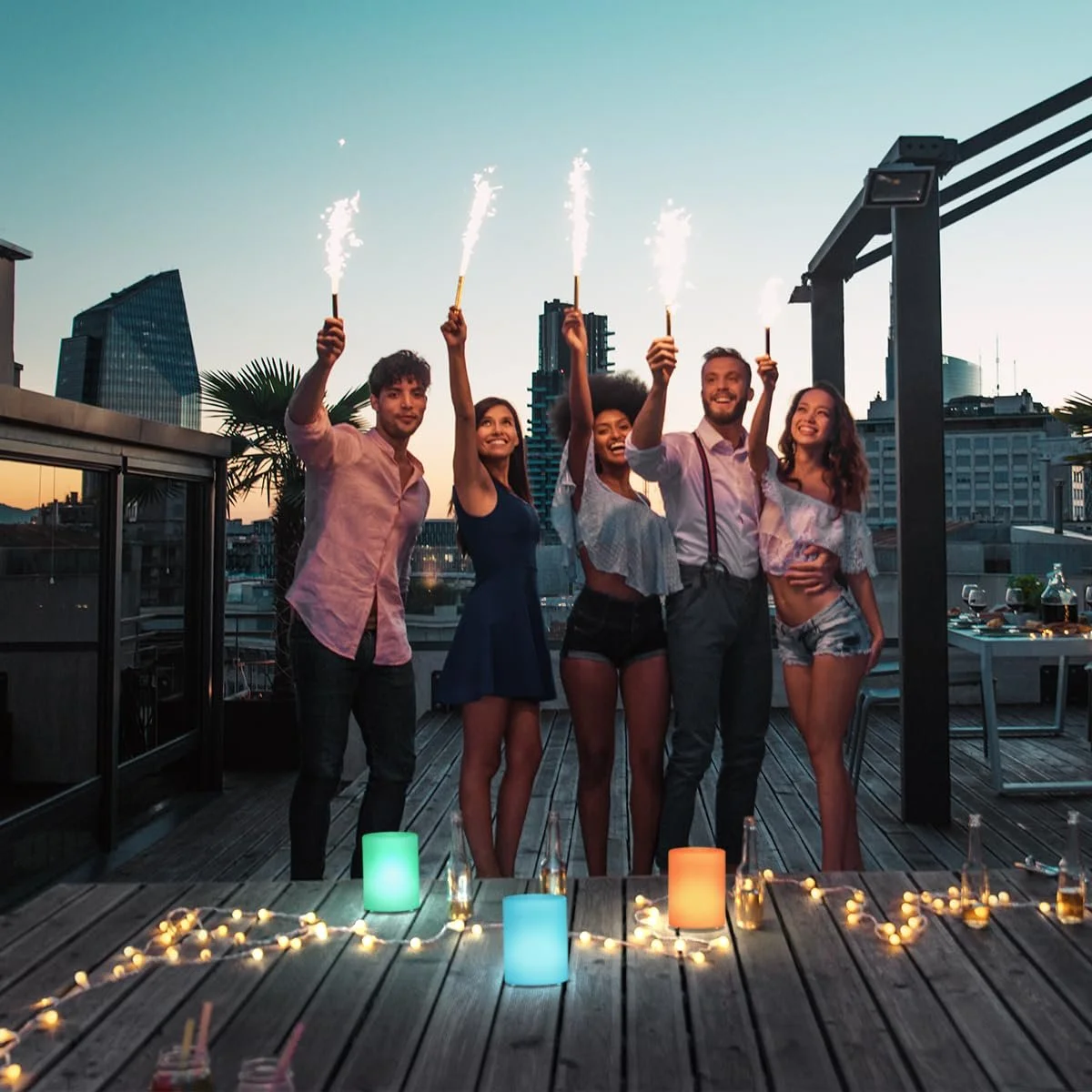 Настільна лампа FHL easy! Ceppo 850293 Акумуляторна RGB LED 0,2 + 0,1 Вт 8 лм Біла, фото №3