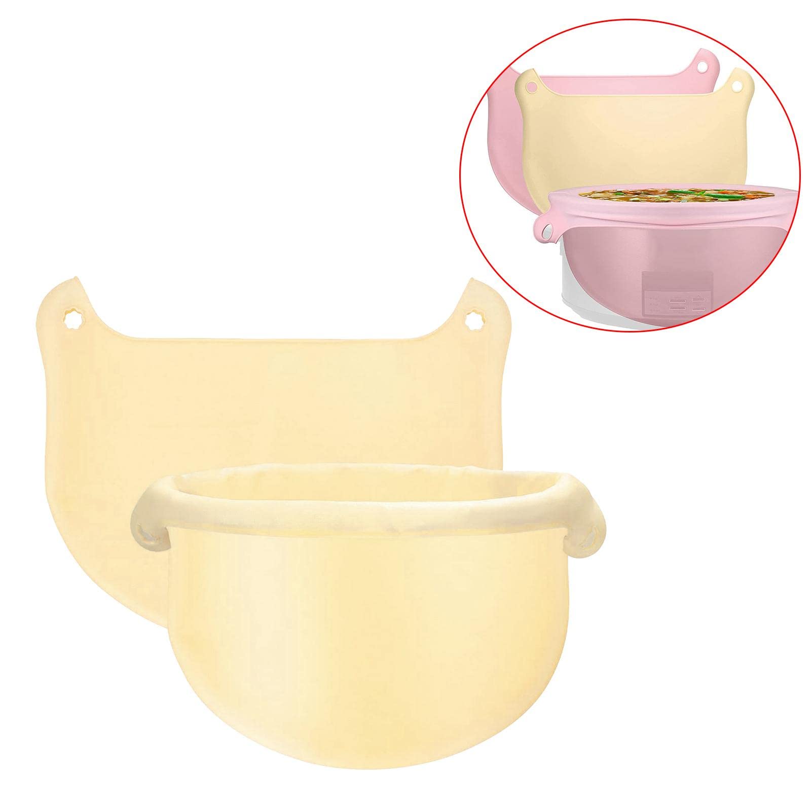 Лайнер Федера розділювач для мультиварки Вставка 6-8 кварт Горщик термостійкі кухонні аксесуари жовтий, фото №2 Лайнер Федера розділювач для мультиварки Вставка 6-8 кварт Горщик термостійкі кухонні аксесуари жовтий, фото №2